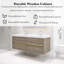 Ensemble de meuble-lavabo mural 60 po avec double lavabo double en résine-904334491-904334495