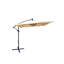 Parasol solaire pour terrasse 2,5x2,5m carré, imperméable, avec base en croix pour terrasse de jardin, cour arrière, parasol carré à énergie solaire, eau, jardin, terrasse, espace