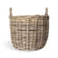 Handmade Rattan Basket With Handles - Set of 3