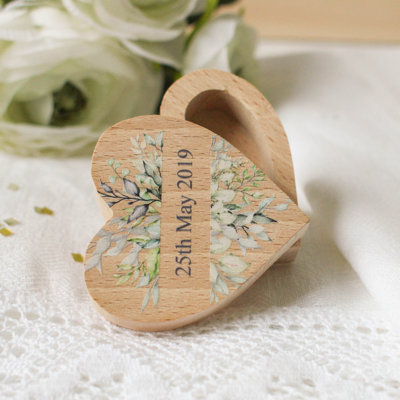 Jeshwa Personalised Heart Ring Box