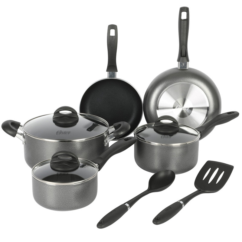 Batterie de cuisine antiadhésive en aluminium 10 pièces