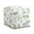 Motif floral vert / blanc