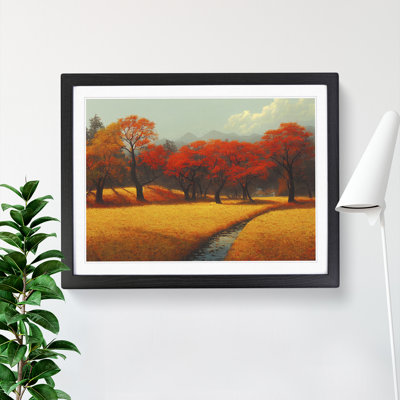 Unreal Autumn Forest - Framed Print