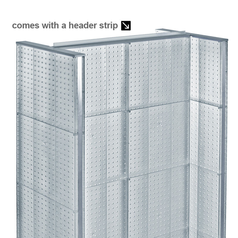 60" H x 36" W Plastic Pegboard
