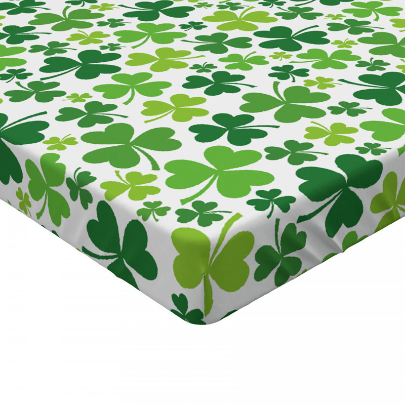 Microfiber Floral Fitted Sheet, Twin Fitted Sheet
