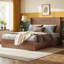 Structure de lit pour grand lit à rainures avec fonction de levage, stable et silencieuse, en composite et en fer
