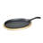 Basic Essentials Fajita Time Seasoned Cast Iron Non-Stick 2 Piece Skillet Set