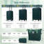 Ensemble de bagages 5 pièces avec ouverture frontale, ensemble de valise de transport extensible rigide avec double roue pivotante, bagage de voyage léger avec port USB, serrures TSA (20 "24" 28 ")