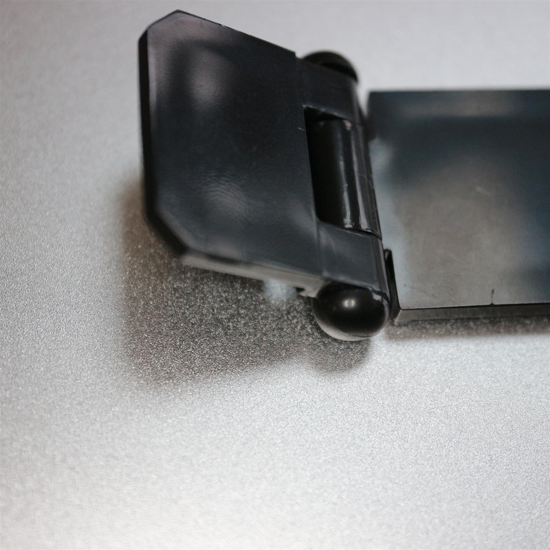2x Black Acrylic Hasp & Staple Set 60 mm, Plastic Latch, Terrarium, Aquarium