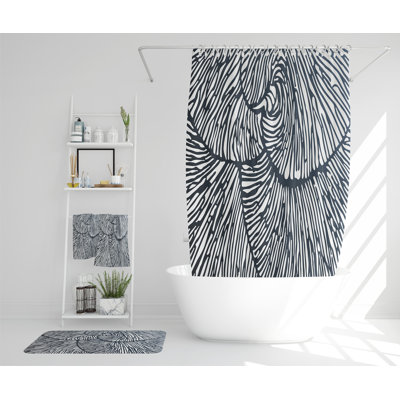 Nastazia Polyester Shower Curtain Set