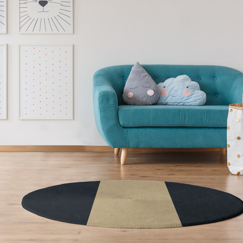 Chenille Indoor Rug, Round 5'
