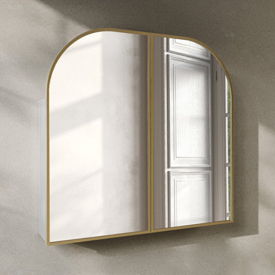 Porte 32 X 31 Arched Recessed/Wall Mount Medicine Cabinet With Mirror