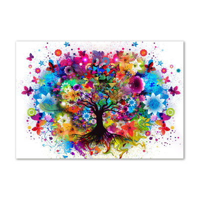 Colourful Tree - Wrapped Canvas Print