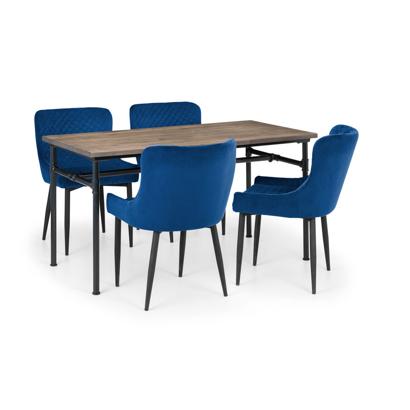 Wynn 5 - Piece Dining Set, Blue