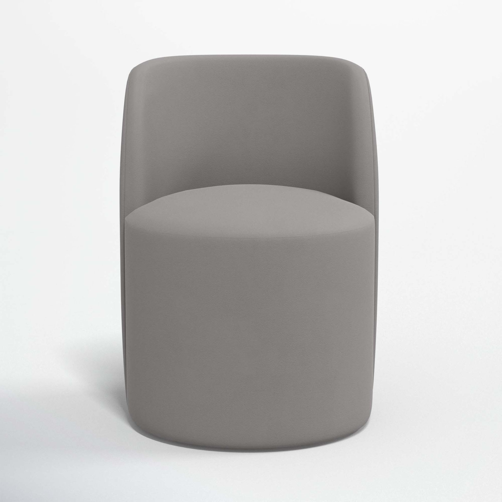 Begonia Dining Chair, Classic Otter Performance Velvet