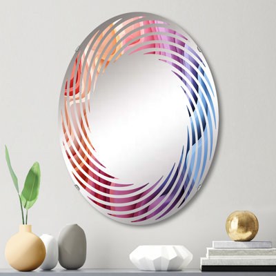 Miroir mural oval