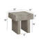 Table de bout Contemporary Brown Grey Study - Mobilier rectangulaire en bois de salon