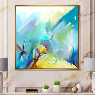 «Turquoise Storm Impression V», reproduction d'art sur toile