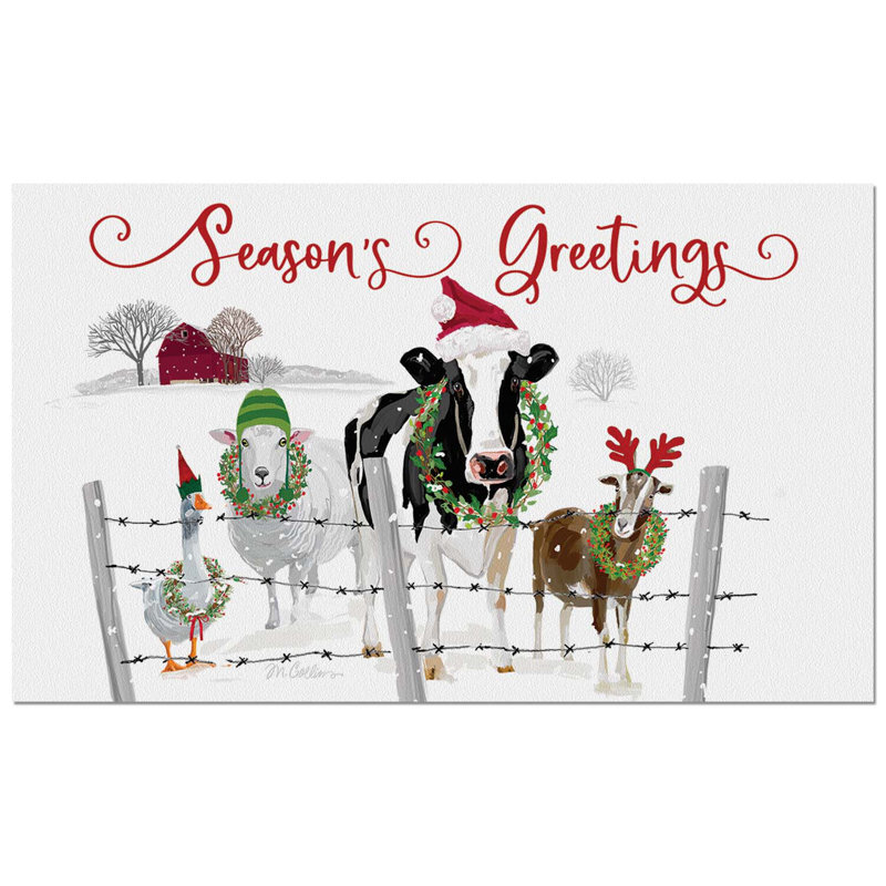 Tapis de sol d'entrée / extérieur Holiday Greeters