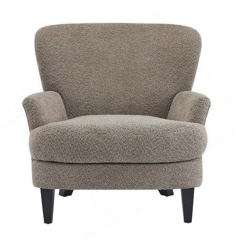 Fauteuil club rembourré Gerald Boucle