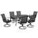 Errik Rectangular 6 - Person 66'' Long Swivel Rocking Dining Set