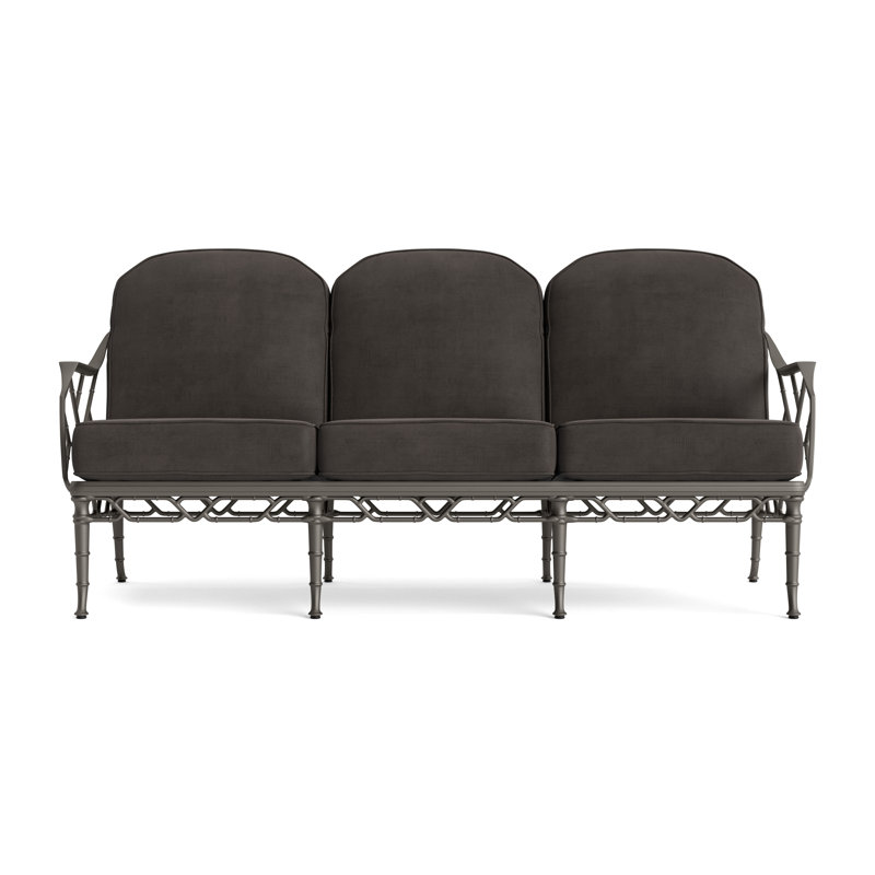 Calcutta Outdoor 3 - Seat Patio Sofa, Fusion Charcoal, Mica