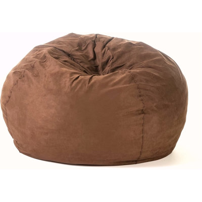 5-Foot Comfortable High-Density Shredded Foam Bean Bag Chair For Kids And Adults, With Removable Microsuede Cover, Ideal Reading And Bedroom Floor Lou
