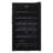 24 Bottles Wine Cooler Refrigerator,Freestanding Compact Wine Fridge with Digital Control for Fridge With 40-66F Digital Temperature Control Glass Door