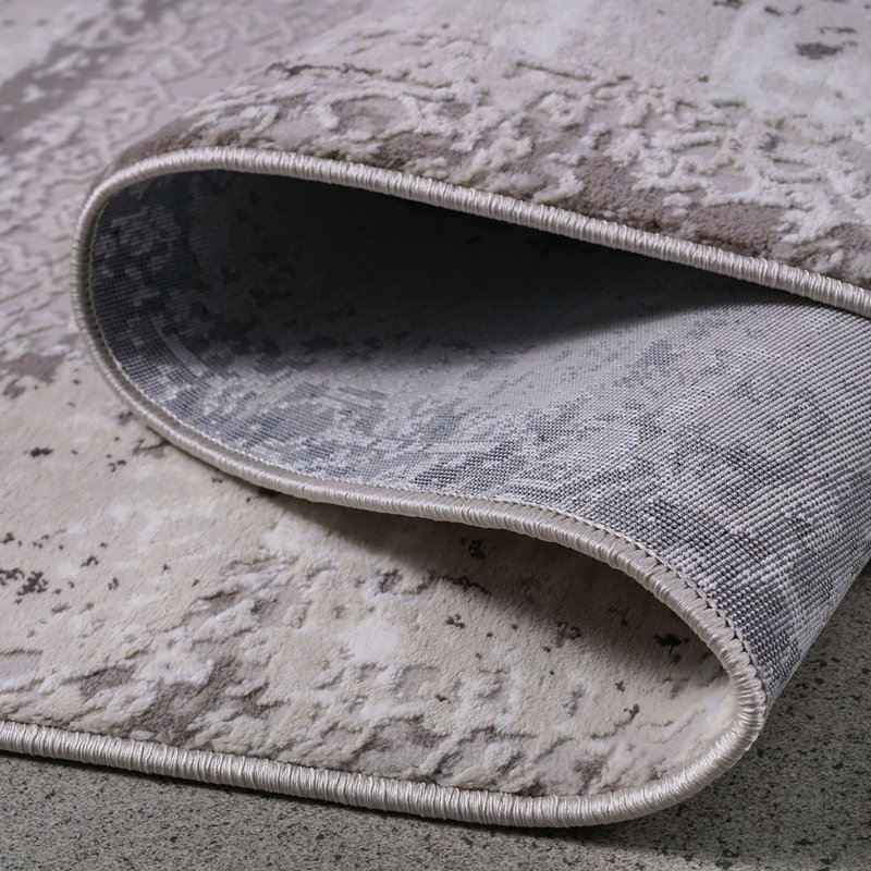 Tapis turc - GRIS, Rectangle 5 pi 3 po x 7 pi 2 po