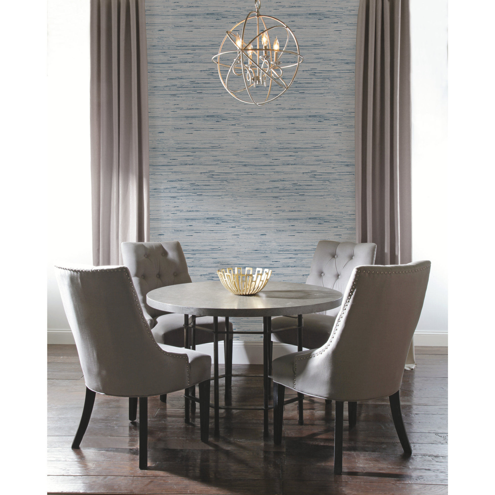 Dazzling Dimensions Abstract Wallpaper, Light Gray/Blue