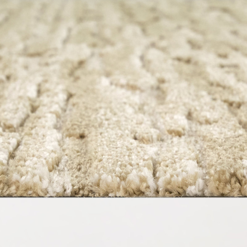 Tapis beige à motif abstrait Andreas, Beige, 7 pi 10 po x 10 pi