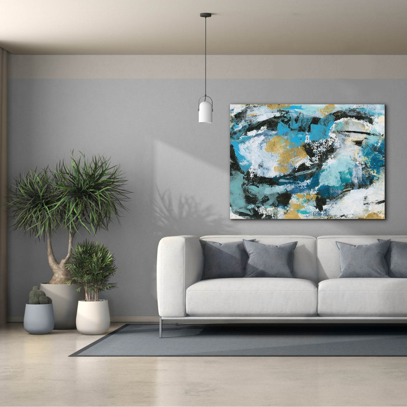 «Epom Graffiti» Impromptu I »par Silvia Vassileva, art mural sur toile, 54 po x 40 po, H 40 po x l 54 po