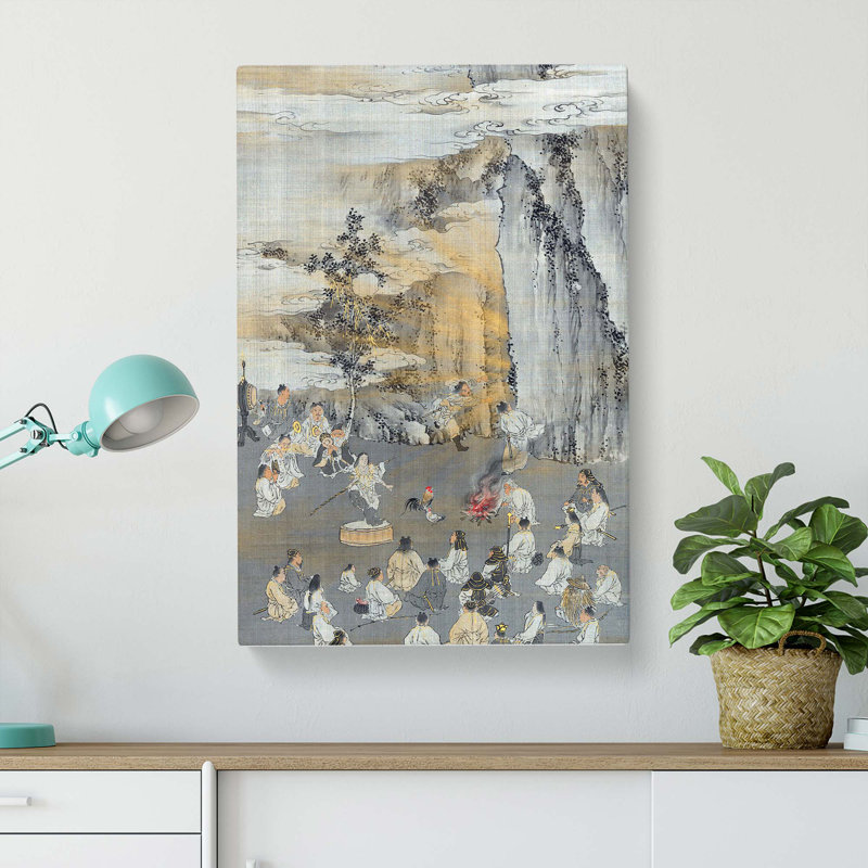 Luring The Sun Goddess From The Cave by Kono Bairei - Wrapped Canvas, 50cm H x 35cm W x 3cm D