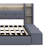 Daybed with Built-in Storage Footstool, Shelves,  Trundle, USB Charging and LED Lights-799142025