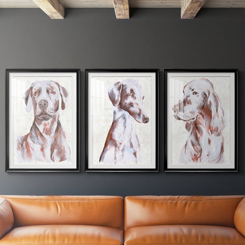 Chien assis I, Noir, H 21 po x l 30 po