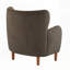 Fauteuil club à oreilles en velours