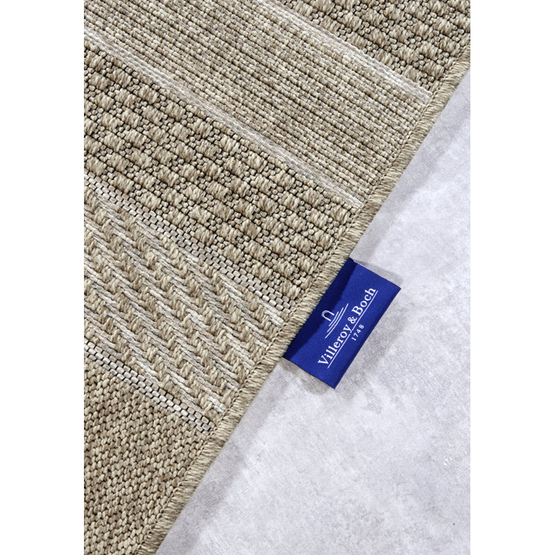 Kollektion 1836 No Pattern Machine Woven Brown Area Rug, Rectangle 155 x 230cm