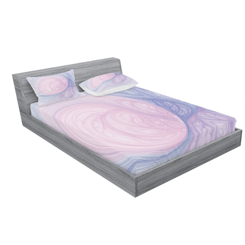 Microfiber Abstract Sheet Set, Full Sheet Set + Fitted Sheet + 2 Pillowcases