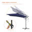 Scarlott 98.3" x 98.3" Square Umbrella-1915426802