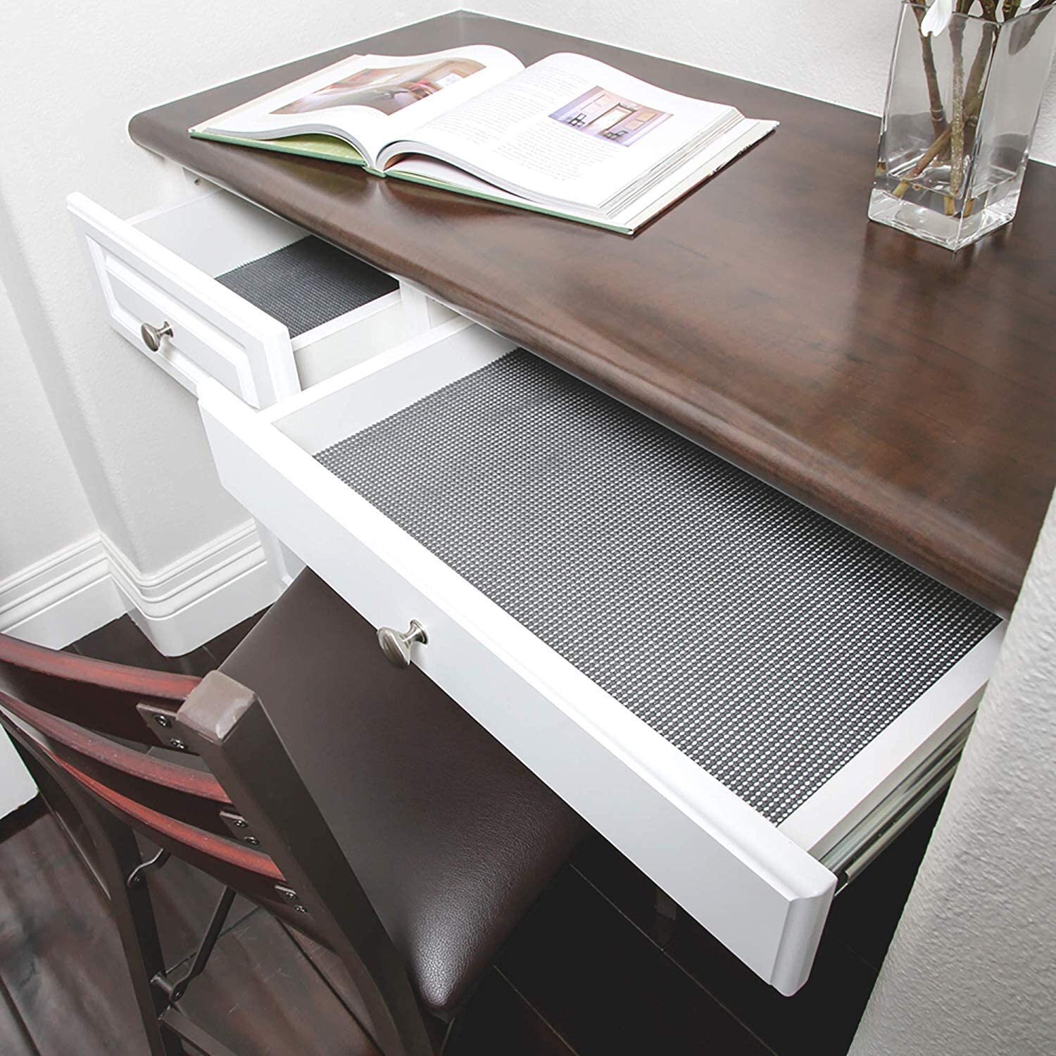 Smart Design Premium Grip Shelf Liner - 18 inch x 48 Feet (Set of 6 Rolls total)