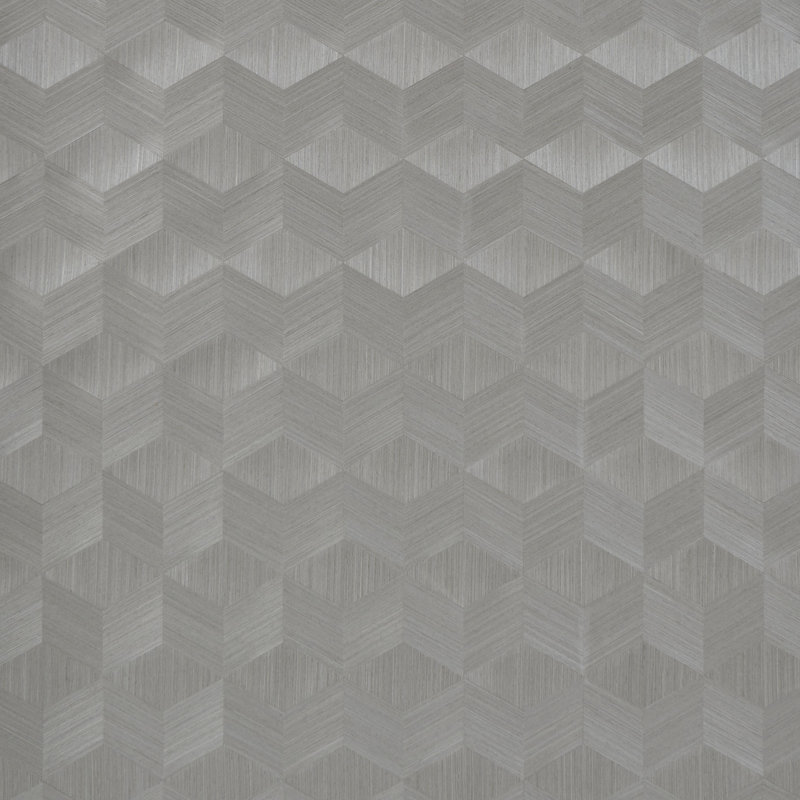 Chevron Inlay Wallpaper, Birch
