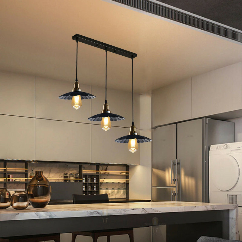 Shaver 3 - Light Black Cluster Pendant