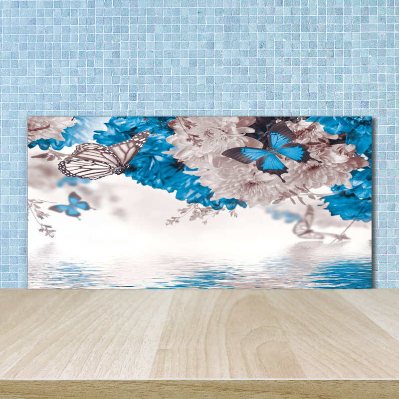 50cm W x 100cm L Glass Peel and Stick Panel