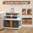 Collapsible Storage Bins With Lids, Stackable Storage Bins With Doors And Wheels