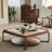 Modern minimalist square coffee table
