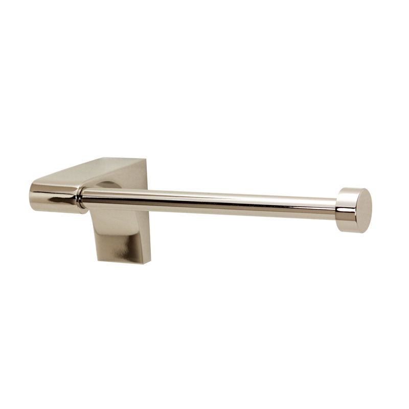 Porte-papier hygiénique mural Luna 4,88 po, Nickel poli, Côté gauche