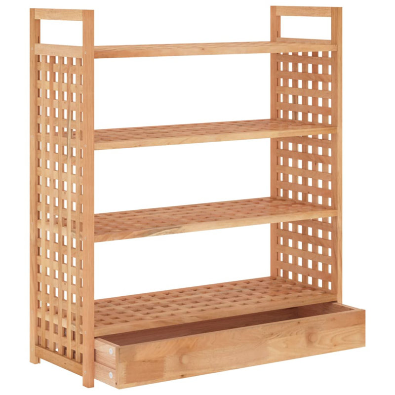 8 Pair Solid Wood Shoe Rack