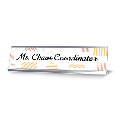 Assiette de bureau à motif géométrique MS Chaos