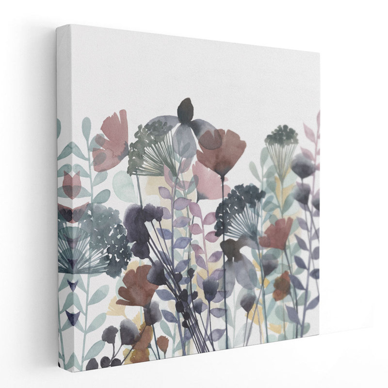 Winsome Flora I - reproduction d'art sur toile, H 20 po x l 20 po