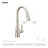 Moen Sleek MotionSense Wave Single Handle Pulldown Kitchen Faucet with Power Clean Technology-26346651